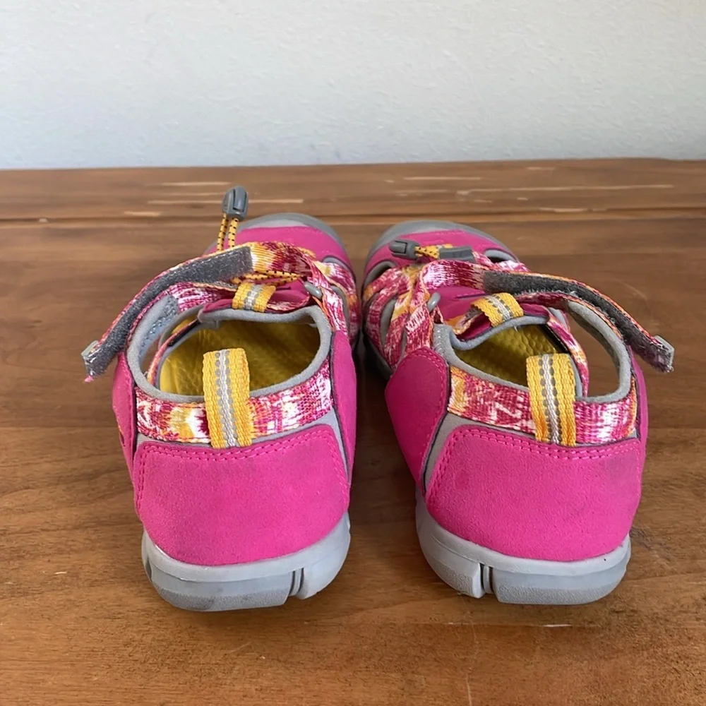 Keen Pink and Gray Sandals with Adjustable Straps Size 4